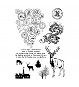 IndigoBlu Reindeer cling stamp